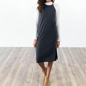 Black spaghetti strap dress